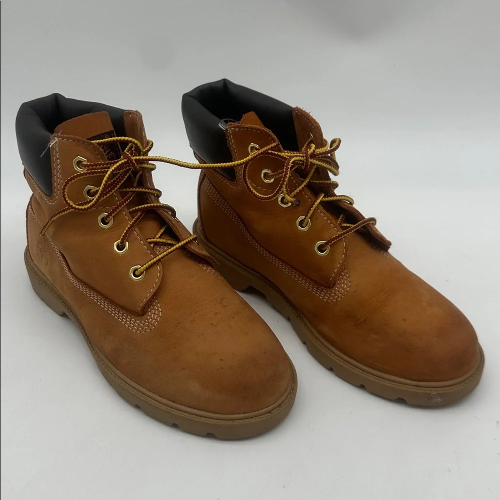 Timberland 6-Inch Youth Shoes Boots Size 3 Boys Wheat Premium Waterproof 10760
